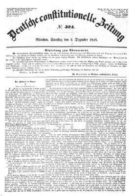 Deutsche constitutionelle Zeitung Samstag 9. Dezember 1848