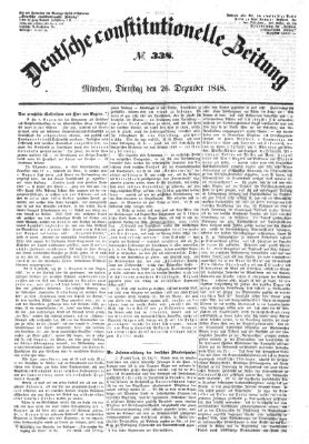 Deutsche constitutionelle Zeitung Dienstag 26. Dezember 1848