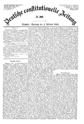 Deutsche constitutionelle Zeitung Sonntag 4. Februar 1849