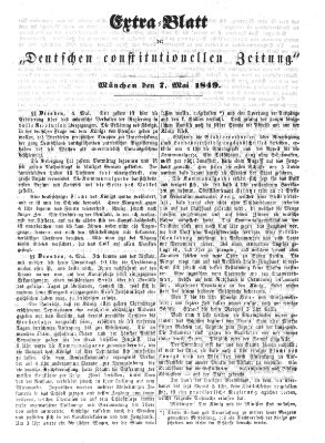 Deutsche constitutionelle Zeitung Montag 7. Mai 1849