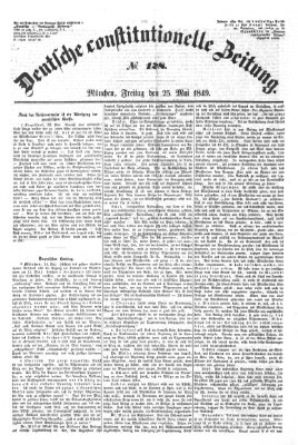 Deutsche constitutionelle Zeitung Freitag 25. Mai 1849