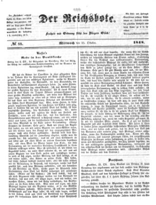 Der Reichsbote Mittwoch 25. Oktober 1848