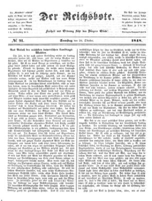 Der Reichsbote Samstag 28. Oktober 1848