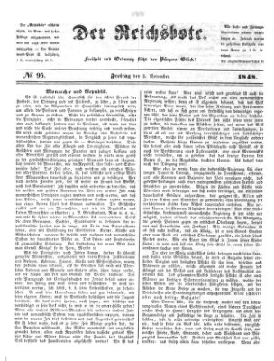 Der Reichsbote Freitag 3. November 1848