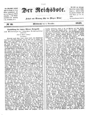 Der Reichsbote Mittwoch 8. November 1848