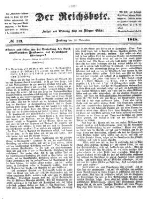 Der Reichsbote Freitag 24. November 1848