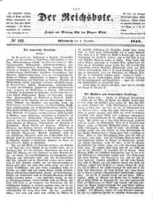 Der Reichsbote Mittwoch 6. Dezember 1848