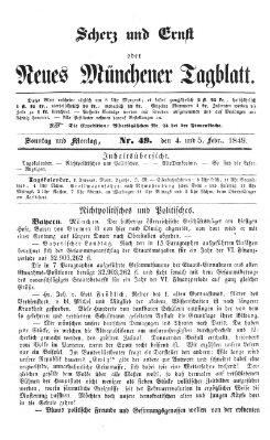 Neues Münchener Tagblatt Montag 5. Februar 1849