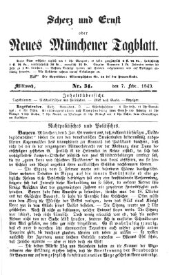 Neues Münchener Tagblatt Mittwoch 7. Februar 1849