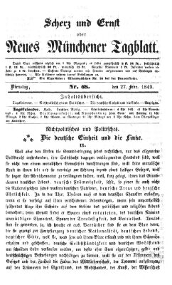 Neues Münchener Tagblatt Dienstag 27. Februar 1849