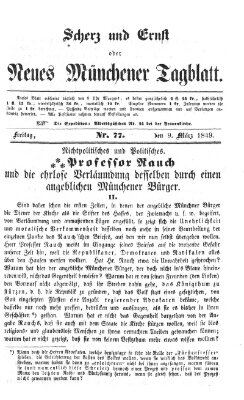 Neues Münchener Tagblatt Freitag 9. März 1849