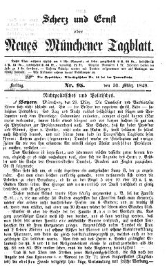 Neues Münchener Tagblatt Freitag 30. März 1849