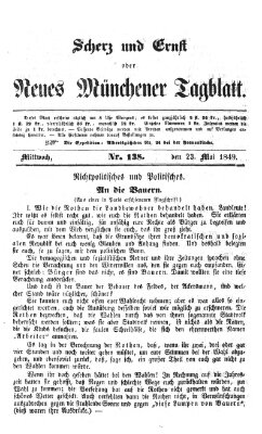 Neues Münchener Tagblatt Mittwoch 23. Mai 1849