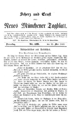 Neues Münchener Tagblatt Donnerstag 24. Mai 1849