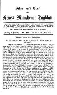 Neues Münchener Tagblatt Sonntag 27. Mai 1849