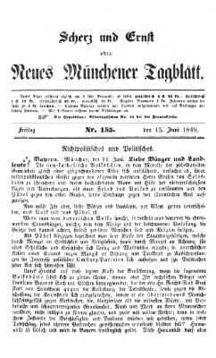 Neues Münchener Tagblatt Freitag 15. Juni 1849