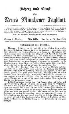 Neues Münchener Tagblatt Montag 25. Juni 1849