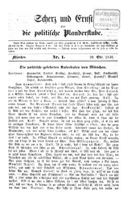 Neues Münchener Tagblatt Sonntag 29. Oktober 1848