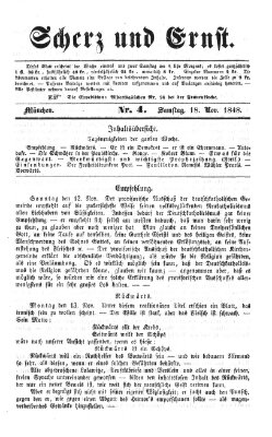 Neues Münchener Tagblatt Samstag 18. November 1848