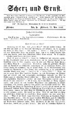 Neues Münchener Tagblatt Mittwoch 22. November 1848