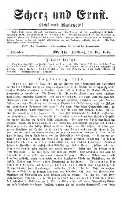 Neues Münchener Tagblatt Mittwoch 13. Dezember 1848