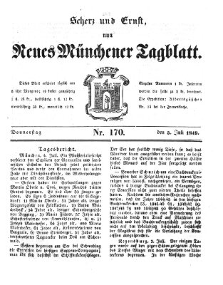 Neues Münchener Tagblatt Donnerstag 5. Juli 1849