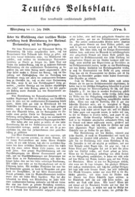 Teutsches Volksblatt Dienstag 11. Juli 1848
