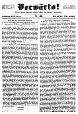 Vorwärts! Sonntag 18. März 1849