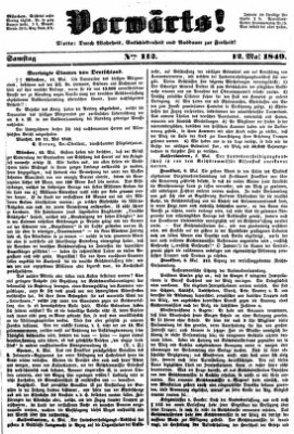 Vorwärts! Samstag 12. Mai 1849