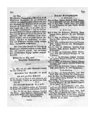 Herzogl.-Sachsen-Coburg-Saalfeldisches Regierungs- und Intelligenzblatt (Coburger Regierungs-Blatt) Samstag 20. Dezember 1823