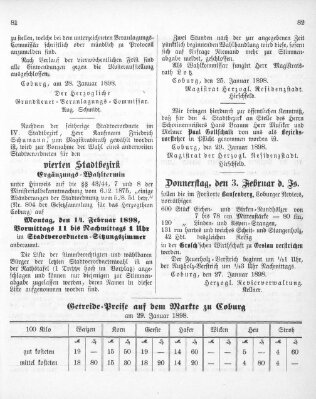 Regierungs-Blatt für das Herzogtum Coburg (Coburger Regierungs-Blatt) Samstag 5. Februar 1898