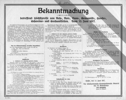 Regierungs-Blatt für das Herzogtum Coburg (Coburger Regierungs-Blatt) Mittwoch 13. Juni 1917