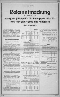 Regierungs-Blatt für das Herzogtum Coburg (Coburger Regierungs-Blatt) Dienstag 10. Juli 1917