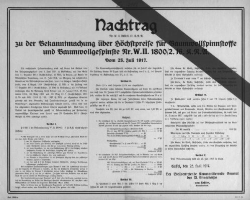 Regierungs-Blatt für das Herzogtum Coburg (Coburger Regierungs-Blatt) Mittwoch 25. Juli 1917