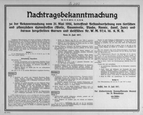 Regierungs-Blatt für das Herzogtum Coburg (Coburger Regierungs-Blatt) Dienstag 31. Juli 1917