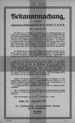 Regierungs-Blatt für das Herzogtum Coburg (Coburger Regierungs-Blatt) Samstag 1. September 1917