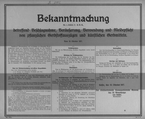 Regierungs-Blatt für das Herzogtum Coburg (Coburger Regierungs-Blatt) Freitag 19. Oktober 1917