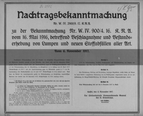 Regierungs-Blatt für das Herzogtum Coburg (Coburger Regierungs-Blatt) Dienstag 6. November 1917