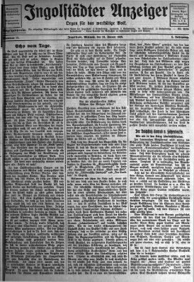 Ingolstädter Anzeiger Mittwoch 16. Januar 1924