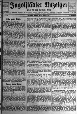 Ingolstädter Anzeiger Mittwoch 23. Januar 1924