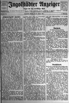 Ingolstädter Anzeiger Montag 28. Januar 1924