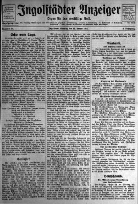 Ingolstädter Anzeiger Dienstag 29. Januar 1924