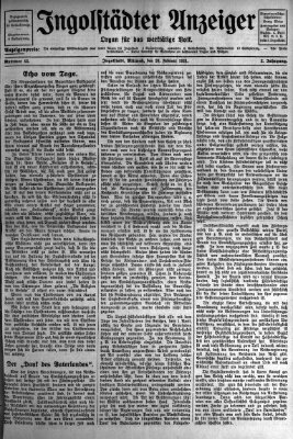 Ingolstädter Anzeiger Mittwoch 20. Februar 1924