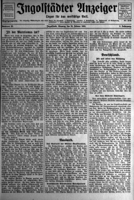 Ingolstädter Anzeiger Dienstag 26. Februar 1924