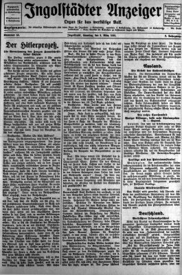 Ingolstädter Anzeiger Samstag 8. März 1924