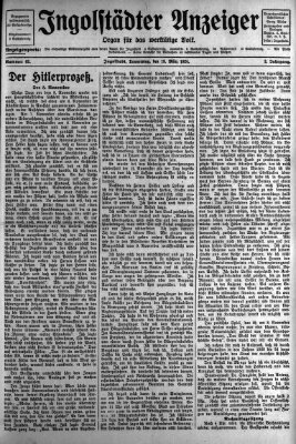 Ingolstädter Anzeiger Donnerstag 13. März 1924