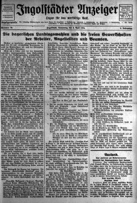 Ingolstädter Anzeiger Donnerstag 3. April 1924