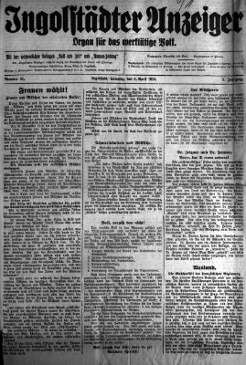 Ingolstädter Anzeiger Samstag 5. April 1924