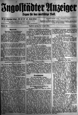 Ingolstädter Anzeiger Freitag 11. April 1924