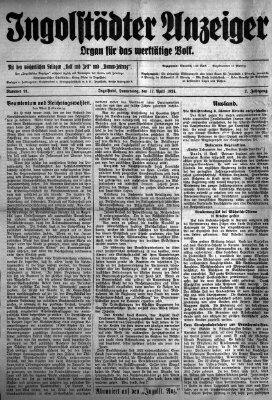 Ingolstädter Anzeiger Donnerstag 17. April 1924